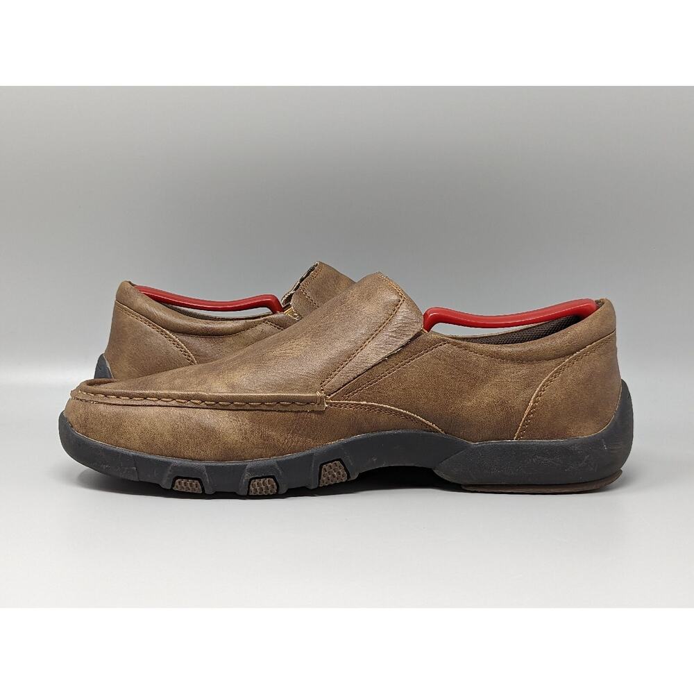 Roper Men's Shoes Driving Slip On Brown Leather Loafers 09-020-01912463 Size 9.5 - Picture 5 of 10